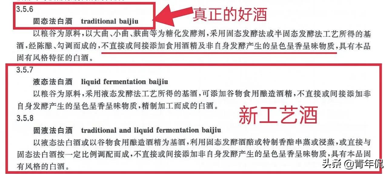 白酒新国标颁布后,有哪些酒类不再是白酒了