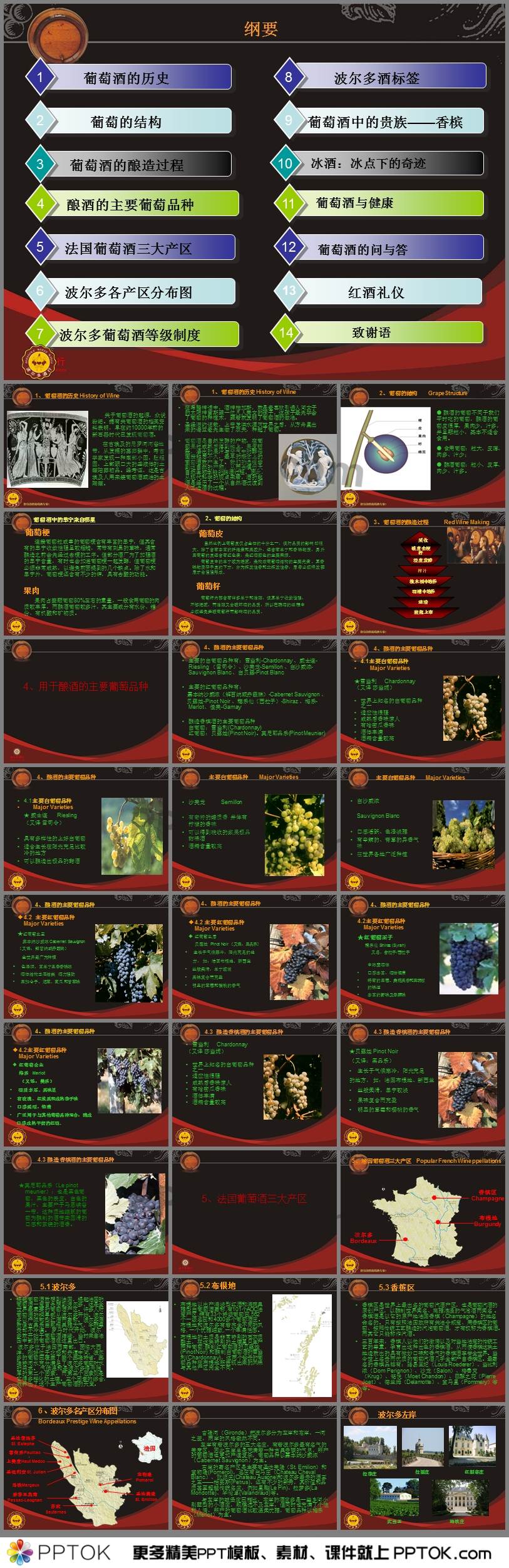 波尔多葡萄酒文化及相关知识ppt