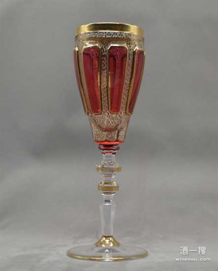 彩色烫金酒杯